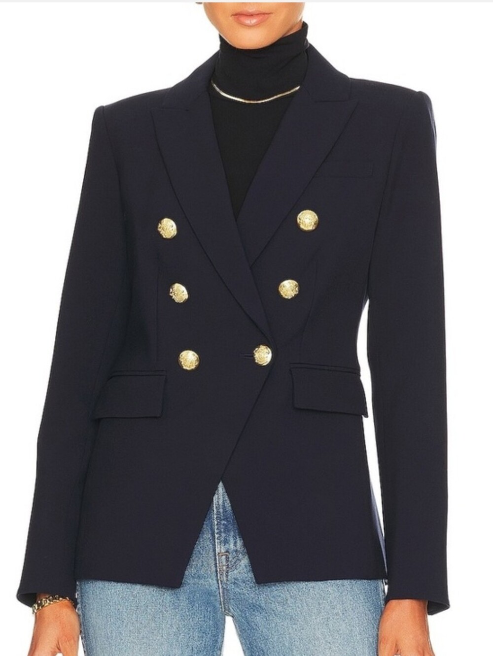 Veronica Beard Miller Dickey Jacket Navy  Blue, Dickey Size 2